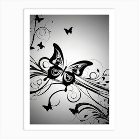 Butterfly Wallpaper 12 Art Print