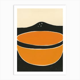 Orange Bowl Art Print