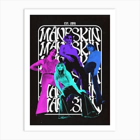 Maneskin Music Gig Concert Poster Decor Art Print