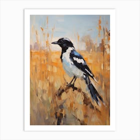 Bird Painting Magpie 2 Art Print