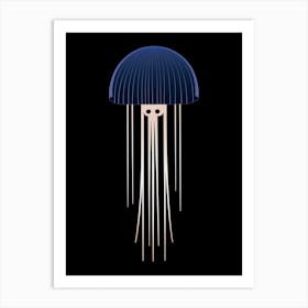 Comb Jellyfish Cartoon 1 Art Print