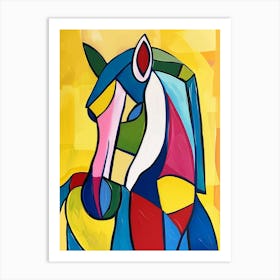 Abstract Horse Painting 5 Art Print