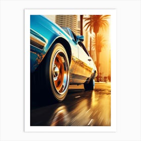 American Muscle Car In The City 011 Art Print