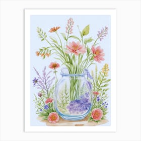 Flowers In A Vase 6 Art Print