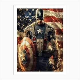 Captain America 1 Art Print