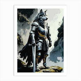 Wolf Knight Poster