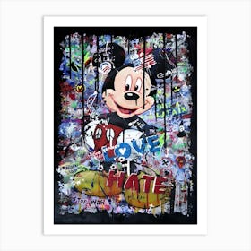 Smile Mickey Art Print