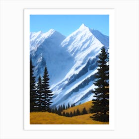 Snowy Mountains 3 Art Print