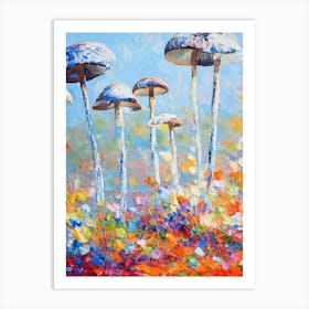 Mushroom 2 Still Life Painting vegetable Art Print