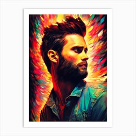 Adam Levine (3) Art Print