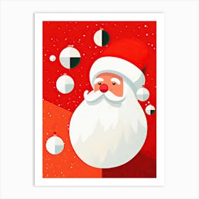 Cute Christmas Santa 1 Art Print