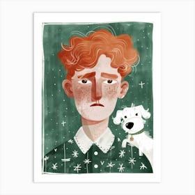 Boy And His Dog 3 Art Print