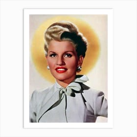 Judy Holliday Retro Collage Movies Art Print