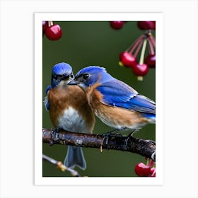 Eastern Bluebird-Reimagined 31 Art Print