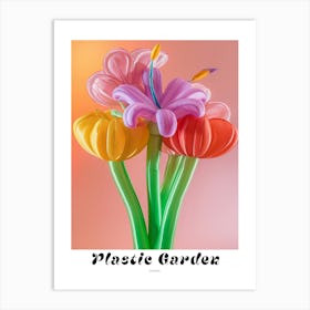 Dreamy Inflatable Flowers Poster Fuchsia 2 Art Print