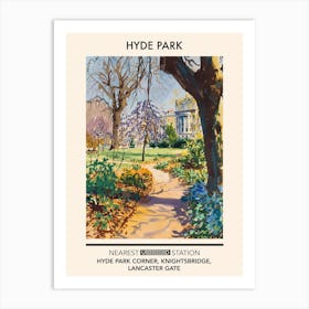 Hyde Park London Parks Garden 4 Art Print