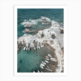 Syrmata Fishermen Houses, Milos Art Print