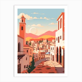 Algeria 3 Travel Illustration Art Print