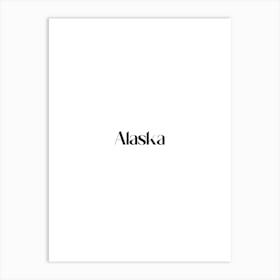 Alaska city. Art Print