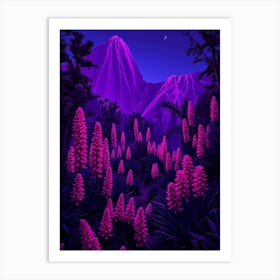 Purple Mountain Art Print