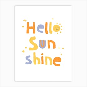 Hello Sunshine Boho Art Print