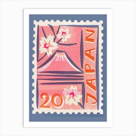 Japan Postage Stamp Art Print