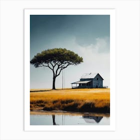 Lone Tree In The Field Art Print