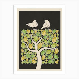 Tree And Birds 2 Art Print
