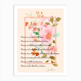 Romantic Lyric Sign Art Print