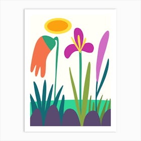 Flower Trio Art Print