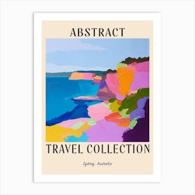 Abstract Travel Collection Poster Sydney Australia 6 Art Print