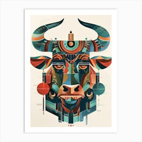 Bull Head 2 Art Print