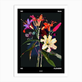 No Rain No Flowers Poster Bouquet 3 Art Print