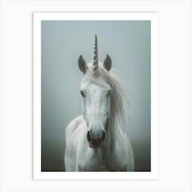 White Unicorn 1 Art Print