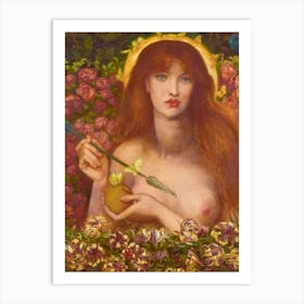 Venus Verticordia (1864–1868) by Dante Gabriel Rossetti HD Remastered Immaculate Version | Pagan Goddess Mythology Antique Famous Painting | Goddess of Love and Romance | Valentines Art Print