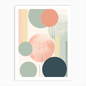 Abstract Circles Canvas Print Art Print