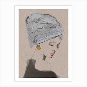 Turban Woman 3 Art Print