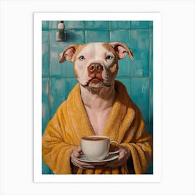 Pitbull Spa Day 3 Art Print