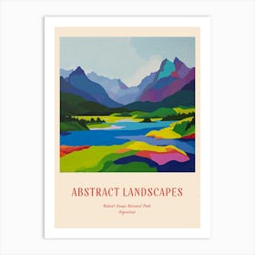 Colourful Abstract Nahuel Huapi National Park Argentina 2 Poster Art Print