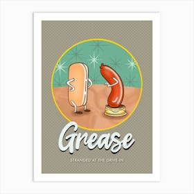 Grease Art Print