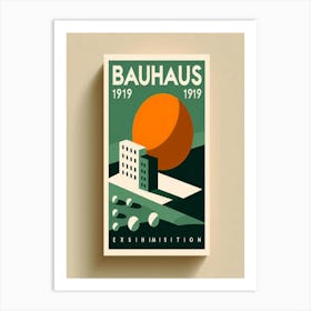 Bauhaus modern exhibition poster Art Print