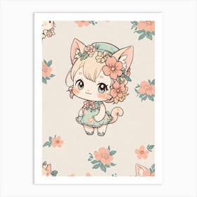 Kawaii Wallpaper Art Print