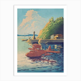 The Sunset Plane Art Print