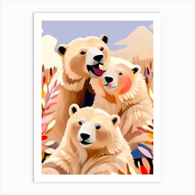 Polar Bears Art Print