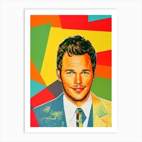 Chris Pratt Colourful Pop Movies Art Movies Art Print