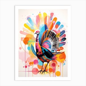 Bird Painting Collage Turkey 3 Art Print