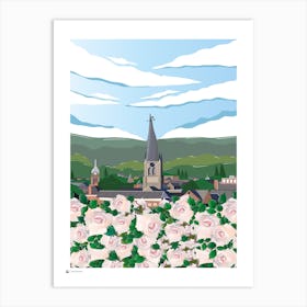 Roses In Bloom - Chesterfield Art Print