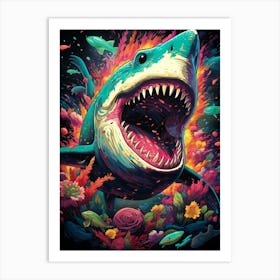 Shark Painting Art Print