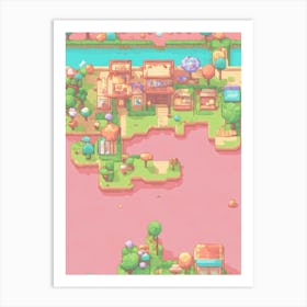 Pixel Art Wall Art For Living Room 9 Art Print