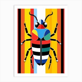 Beetle Abstract Geometric Abstract 7 Art Print